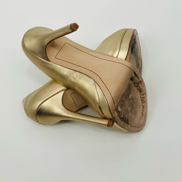 Sam Edelman Ella Gold pumps | size 8 - Picture 5 of 8